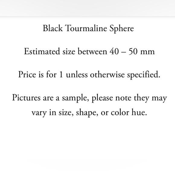 Black Tourmaline Crystal Sphere - Picture 2 of 3